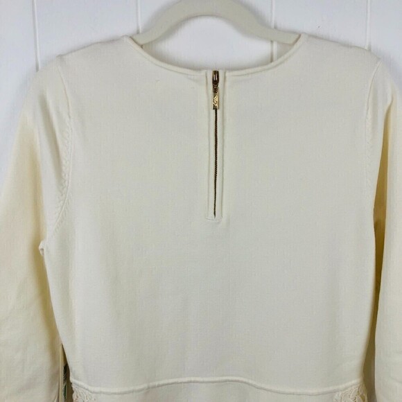 Eliza J. Womens Sweater Dress with Lace Overlays Large - Picture 10 of 15